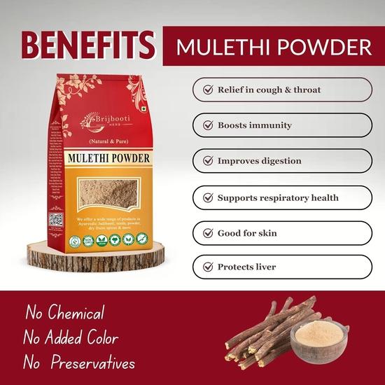 Birju Mahavir Lakritsrotpulver, Naturlig, 400 g