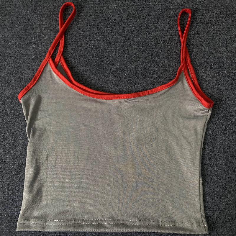 European and American Y2K digital printed sports vest