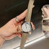 Quartz Watch Women'S Steel Belt Watch Women'S Rhinestone Scale Simple Temperament
