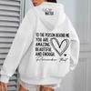 Heart Print Women's Casual Fleece Hoodie with Pockets