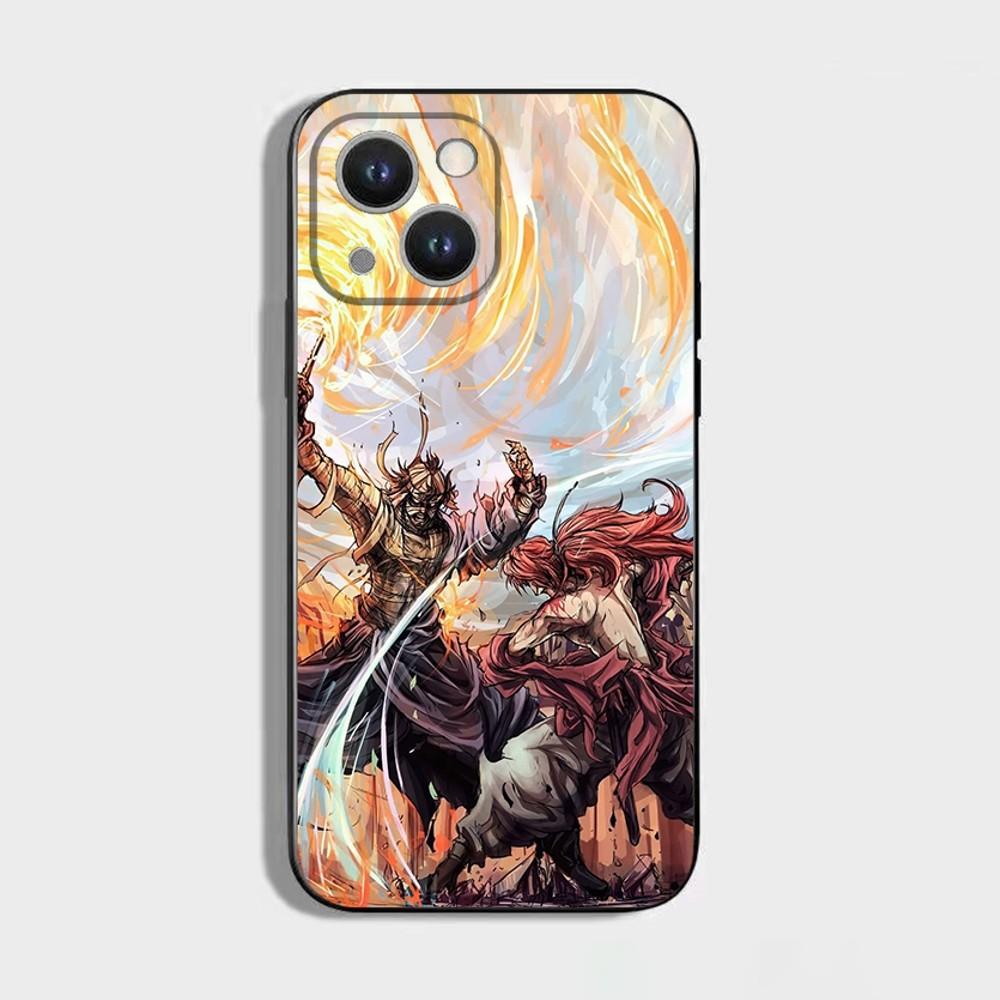 Cool Comics R_Rurouni Kenshin Phone Case For iPhone 16,15,14,13,12,11 Plus,Pro Max,XS,X,XR,SE,Mini,8,7,Soft Silicone Black Cover
