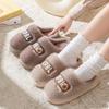 Cartoon New Cotton Slippers for Men and Women Fashion Thick-soled Plus Velvet To Keep Warm Autumn and Winter Cotton Slippers