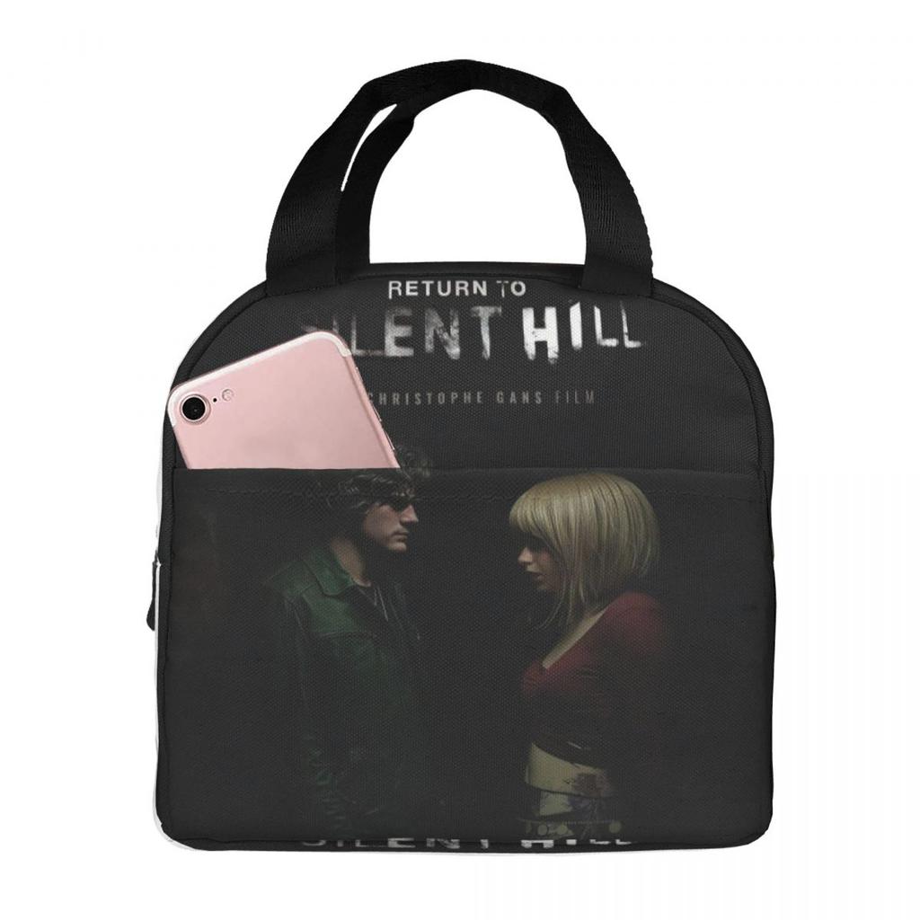 Return To Silent Hill Movie 2026 Merch Insulated Lunch Bags For School Food Box Portable Thermal Cooler Lunch Boxes