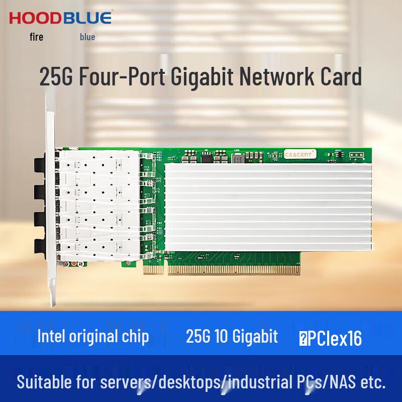 

Hoodblue 25G Quad Optical Port Network Card
