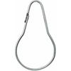 Silver Shower Curtain Rings Metal Hooks Ring (24 Pack) Nickel Plated Rustproof for Bathroom Shower Rod