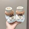 Girl Baby Princess Soft Sole Shoes 0-6 Months: Warm Velvet Anti-Drop Socks, Spring/Autumn Style
