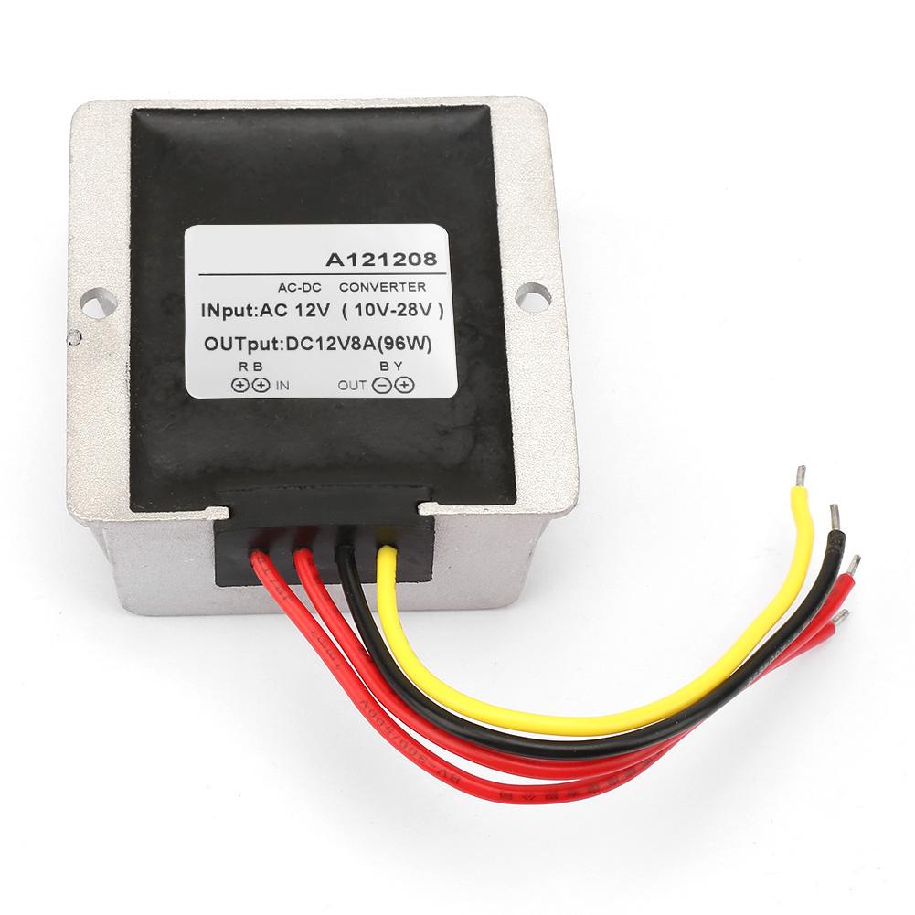 AC12V zu DC12V Große Aluminiumgehäuse AC DC Konverter Netzteilmodul Adapter (8A)