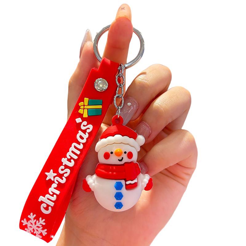 Christmas Accessories Cute Cartoon Design Office Gifts Keychains PR Gift Keyring Funny Various Styles