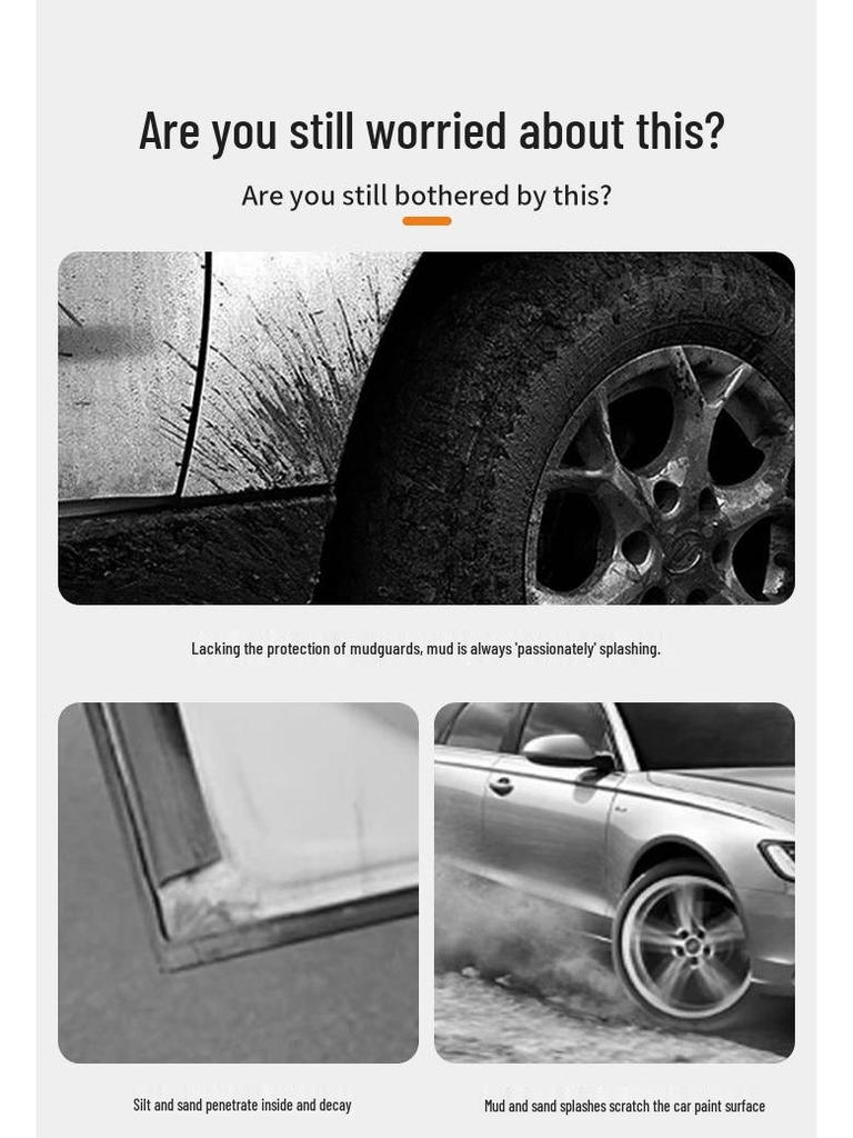 20-21 VW Tiguan Mudguards: Anti-Splash Tire Flaps