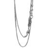 Sterling Silver Tibetan Vajra Pendant Chopin Necklace with Ruyi Knot and Devouring Beast Design - Versatile Ethnic Style Sweater Chain.