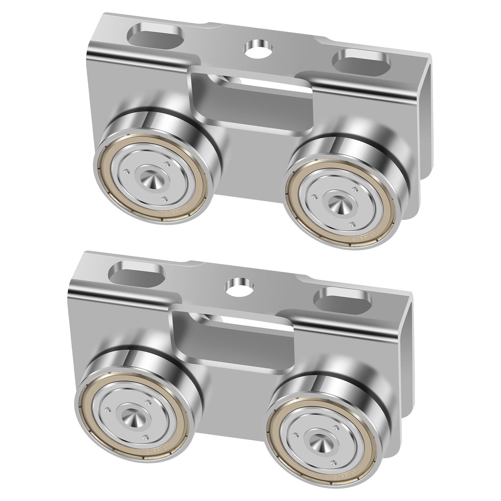 

Бесшумная роликовая тележка в сборе с 4-колесным аксессуаром для 1 5/8-дюймового швеллера, портативная, прочная, грузоподъемность 500 кг для швеллера