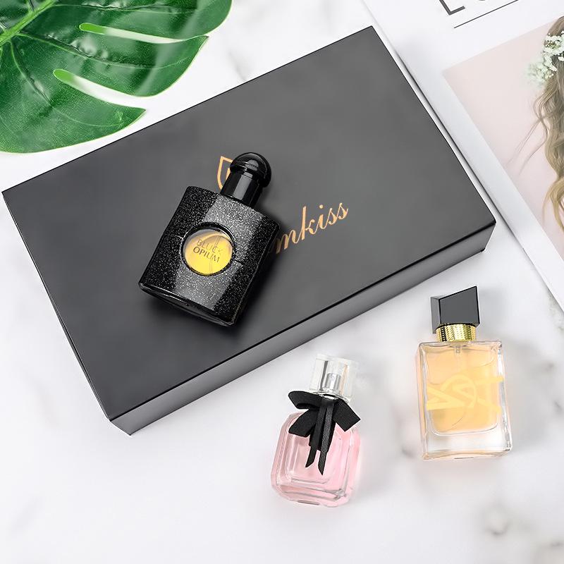 WARMKISS Women's Perfume Set: Free Woman & Black Opium Inverted Paris Trio