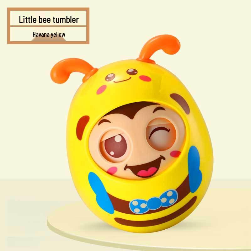 Roly-Poly Bee Toy: Soothing Decompression for Babies 0-12 Months