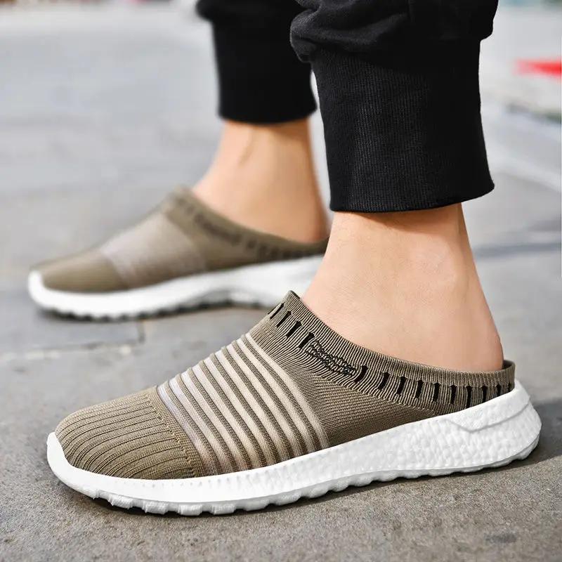 Slippers for Men Half Sabot Soft Sandals Man Eva Mules Shoes 2025 Elegant Low Price Trend Style Adult Cheap Liquidation cm