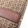Used FENDI Zucchino Tote Bag 8BH162 canvas leather Beige Brown Used Women