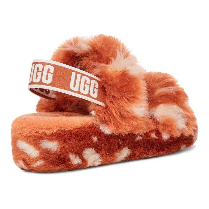 UGG Oh Yeah Slide Prírodné škvrny Dámske tenisky Medená krémová 1118165-NAT