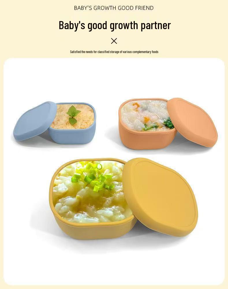 Food-Grade Silicone Microwaveable Bento Box - High-Temperature Resistant & Fresh-Keeping