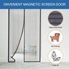 Magnetic Mosquito Net Screen Door Curtain Automatic Fiberglass Mesh Curtain Summer Anti Bug Kitchen Sticker Curtain