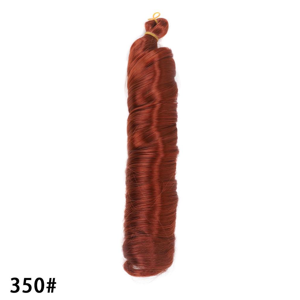 28Inch French Curly Crochet Hair Synthetic Loose Wavy Braiding Hair Bohemian French Curl Braids Extensions