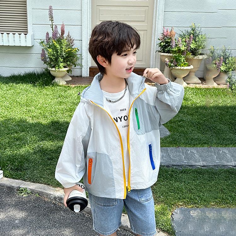 Kids' Summer UV Protection Hooded Jacket – Stylish and Lightweight for Boys and Girls