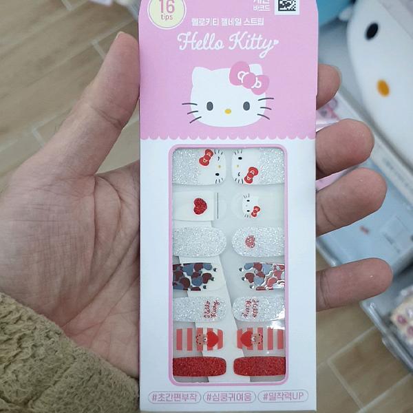 Hello Kitty Gel Nail Strip Red 16P