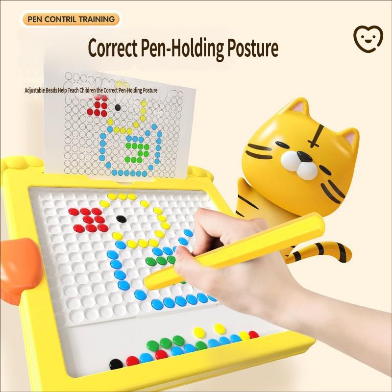 Children Double-Sided Magnetic Color Large Drawing Board Toy Early Learning Toy Education Cute Cartoon Magnet Toy
