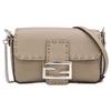 FENDI 8BS017 Selleria Mini Bucket 2-Way Chain Shoulder Bag Handbag Taupe/SVHardwareUsed