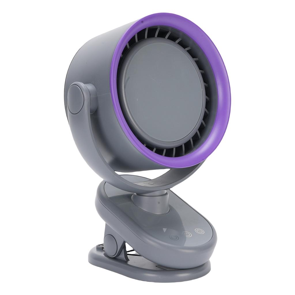 Tilt Desk Fan 100 Speeds USB   Desktop Wall Mounted Clip On 4000mah Battery Bladeless Quiet Cooling Fan