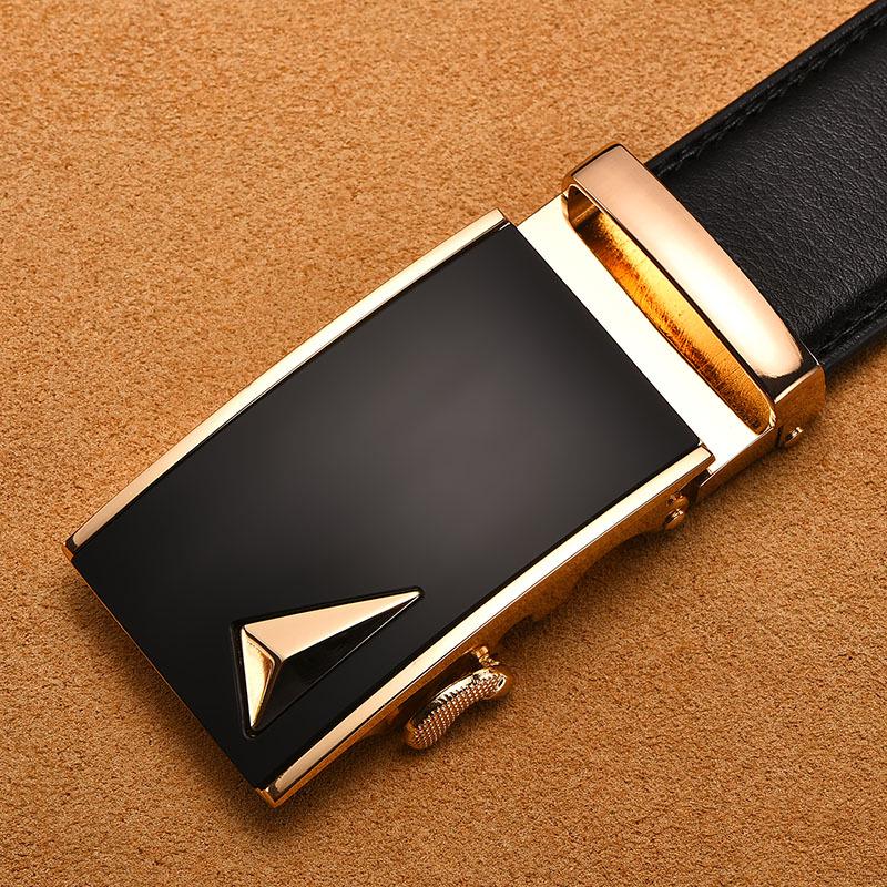 Men'S Automatic Buckle Belt True Two-Layer Cowhide Automatic Buckle High-End Men'S Pants Belt Business Source