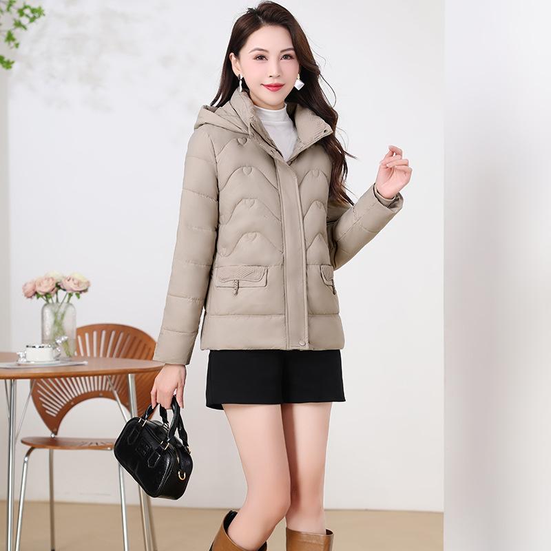 Down padded jacket winter padded jacket 2025 new autumn and winter hooded cotton jacket