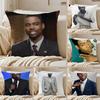 C-Chris Rock Cushion Cover Pillowcase Anti-Dustmite Invisible Zipper Short Plush Sofa Cushion