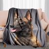1PC Dog cute printed blanket, all season lightweight home office outdoor nap multifunctional blanket A10