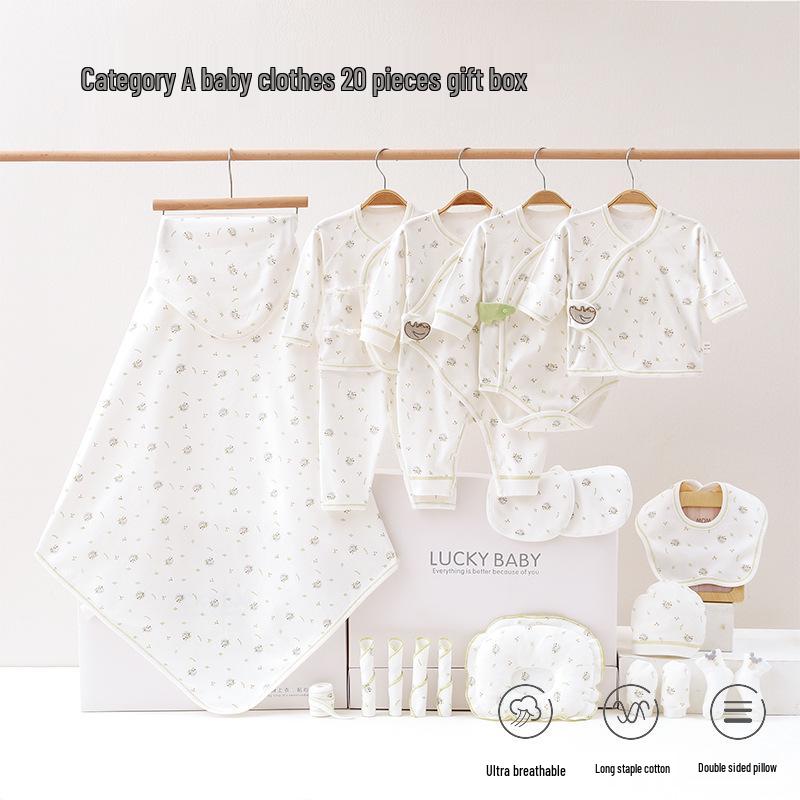 Newborn Autumn/Winter Gift Set: Baby Clothes and Full Month Celebration Suit