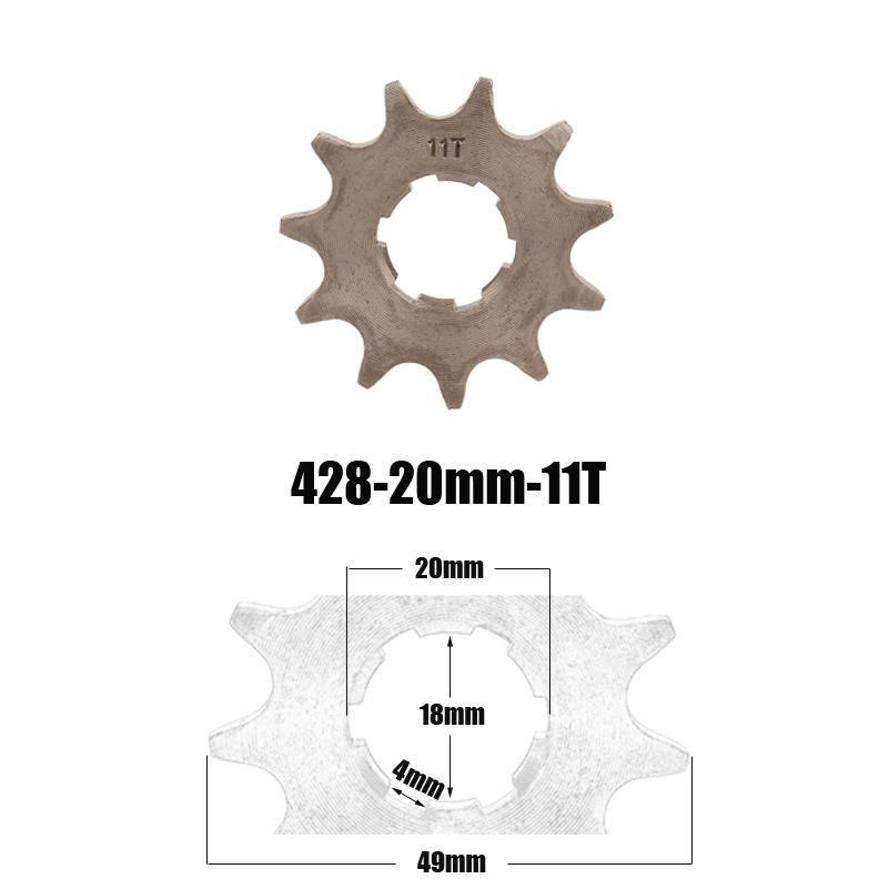 428# 20mm 10 11 12 13 14 15 16 17 18 19 T Teeth Front Engine Chain Sprocket For Dirt Pit Bike Monkey ATV Quad Go Kart