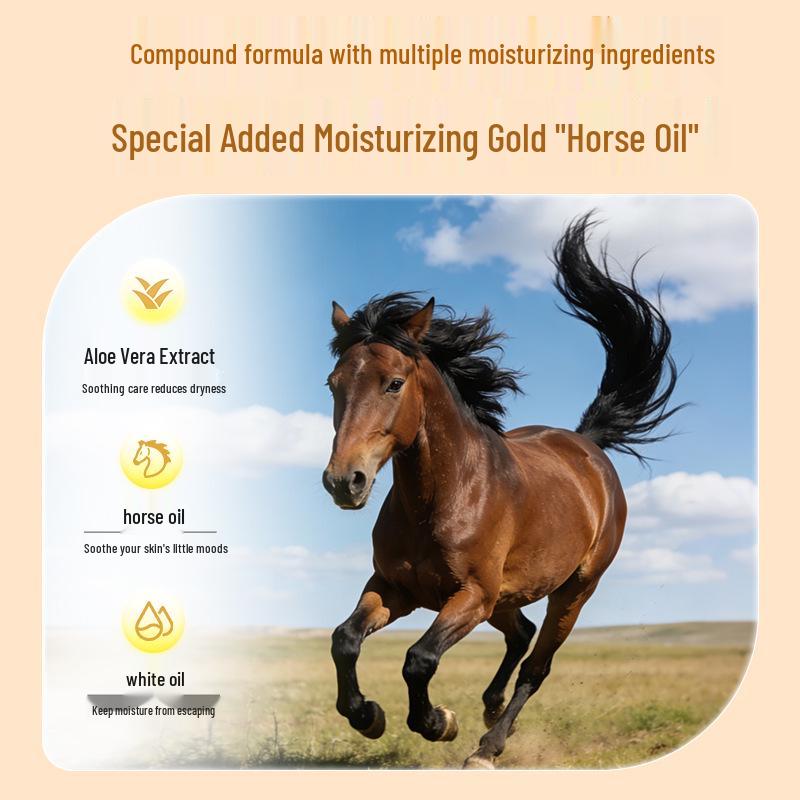 Aloe Vera Horse Oil Anti-Cracking Patch for Hands and Feet - Breathable, Elastic, and Abrasion-Resistant.