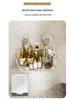 Wall-Mounted No-Drill Suction Cup Storage Rack for Kitchen or Bathroom