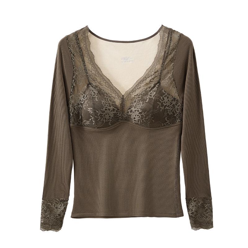 Ultra-Soft Velvet Lace Warm Vest for Autumn & Winter