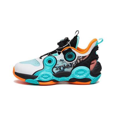 Irregular 2 Non-Slip Wear-Resistant Mid-Top Basketball Shoes Kids Sneakers Black White Blue 312329951-2