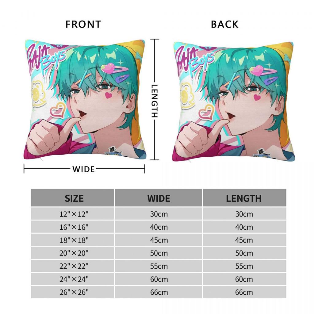 Baby Saja Boys Kpop Demon Hunters Pillowcase Soft Fabric Cushion Cover Decorative Pillow Case Cover Home Square 45*45Cm
