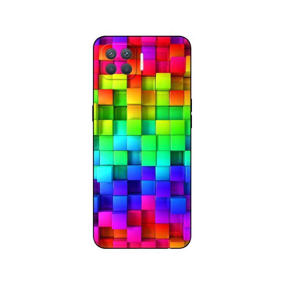 For Oppo Reno4 Lite Case Silicon Phone Case On Oppo F17 Pro Back Cover  Reno 4 Lite 6.43" Black Tpu Case Pink Anime Space Car