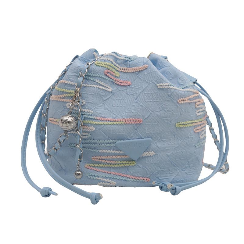 Casual Women's Bag New Fashionable One-shoulder Personality Simple Summer New Chinese Bag Crossbody Bucket Bag