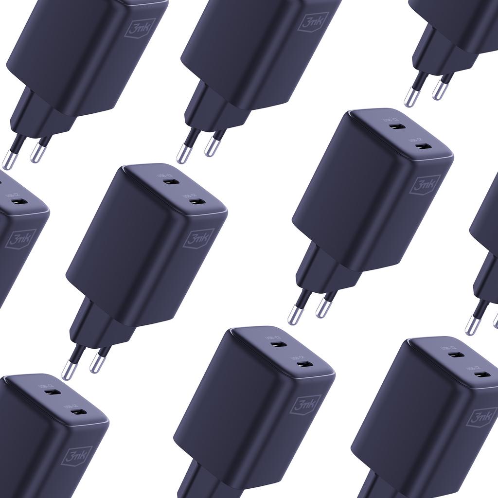 Accessories - 3Mk Hyper Charger Pd 45W+Usb Cable C To C Black