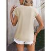 Women's Casual Solid Color O-Neck Short Sleeve Top for Spring/Summer