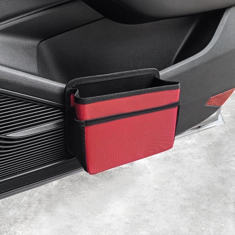Portable Car Trash Bin Foldable Auto Garbage Container Hanging Storage Box for Front and Back Seat Storage In SUVs Truck