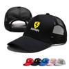Summer Mesh Baseball Cap Men Snapback Hat Casual Breathable For Ferrari F430 Stradale Roma 488 Spider SF90 LaFerrari Portofino