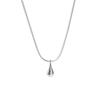 S925 Silver Necklace For Women Waterdrop Shape Fashion Minimalist Pendant Necklace Cute Charm Necklace Birthday Gift