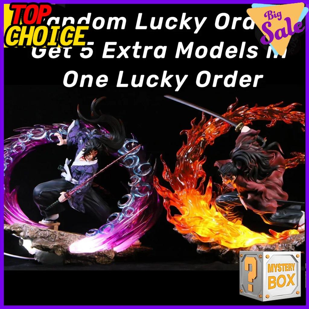 Demon Slayer Animationsfigur Blind Box Mystery Case Kit Kamado Nezuko Tanjiro Zenitsu Inosuke Hashira Sammlerwürdiges Spielzeug Zufällig