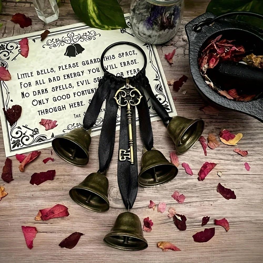 

1PC Home Decor Accessories Vintage Bells Decorative Vintage Key Bells for Hobbyist for Home Decor Door Knob чёрный