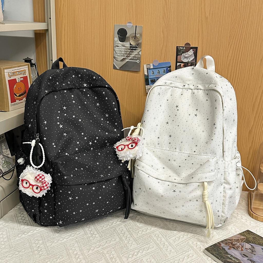 Schoolbag schoolbag female college students commute backpack high value ins wind light junior high school high school students backpack