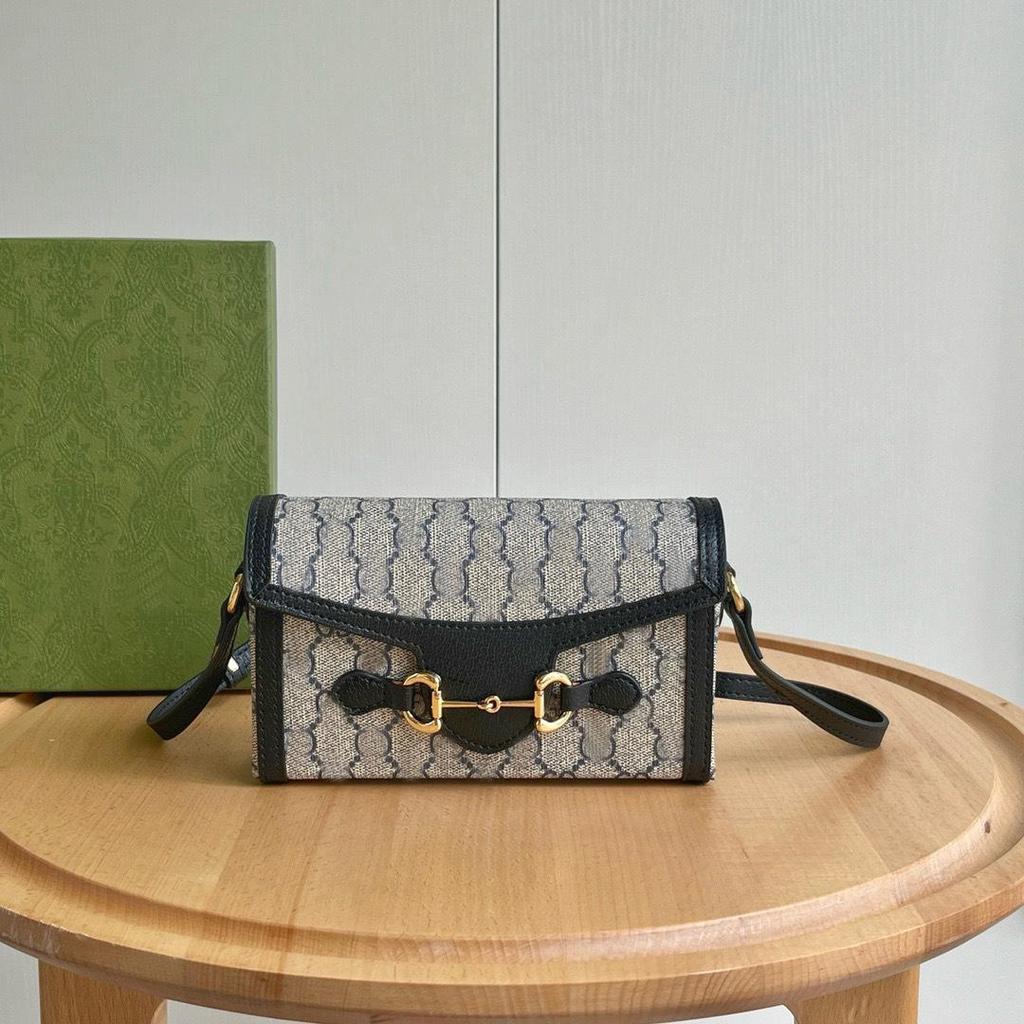 2024 Geantă Cutie Florală Retro 1955 Horsebit: Geantă de mână crossbody și de umăr pentru femei